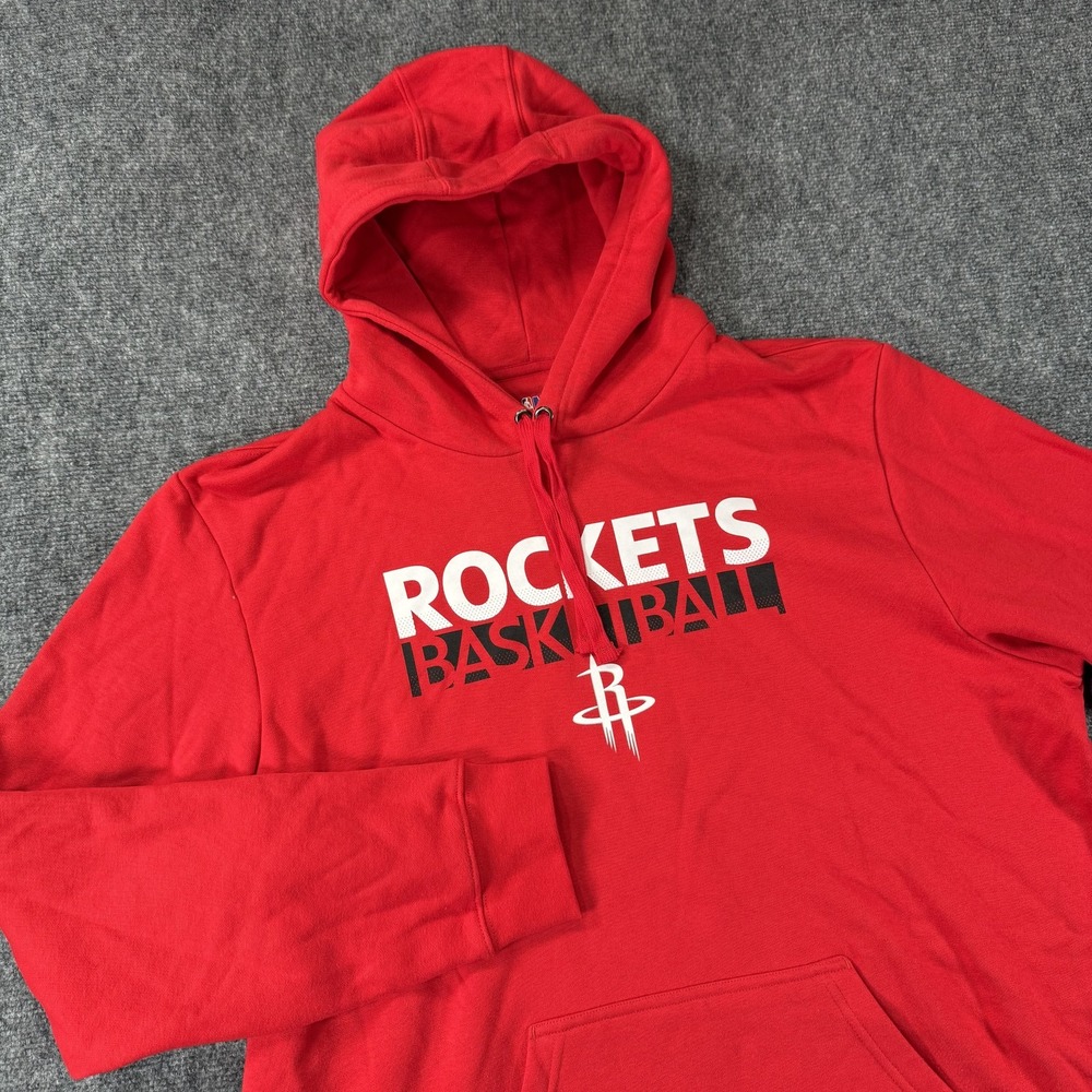 Houston Rockets Hoodie Mens Large‎ NBA Basketball Sweatshirt Pullover Kangaroo